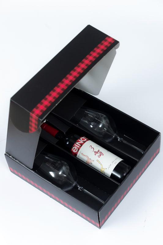 Подарочный набор "Вино и бокалы"
